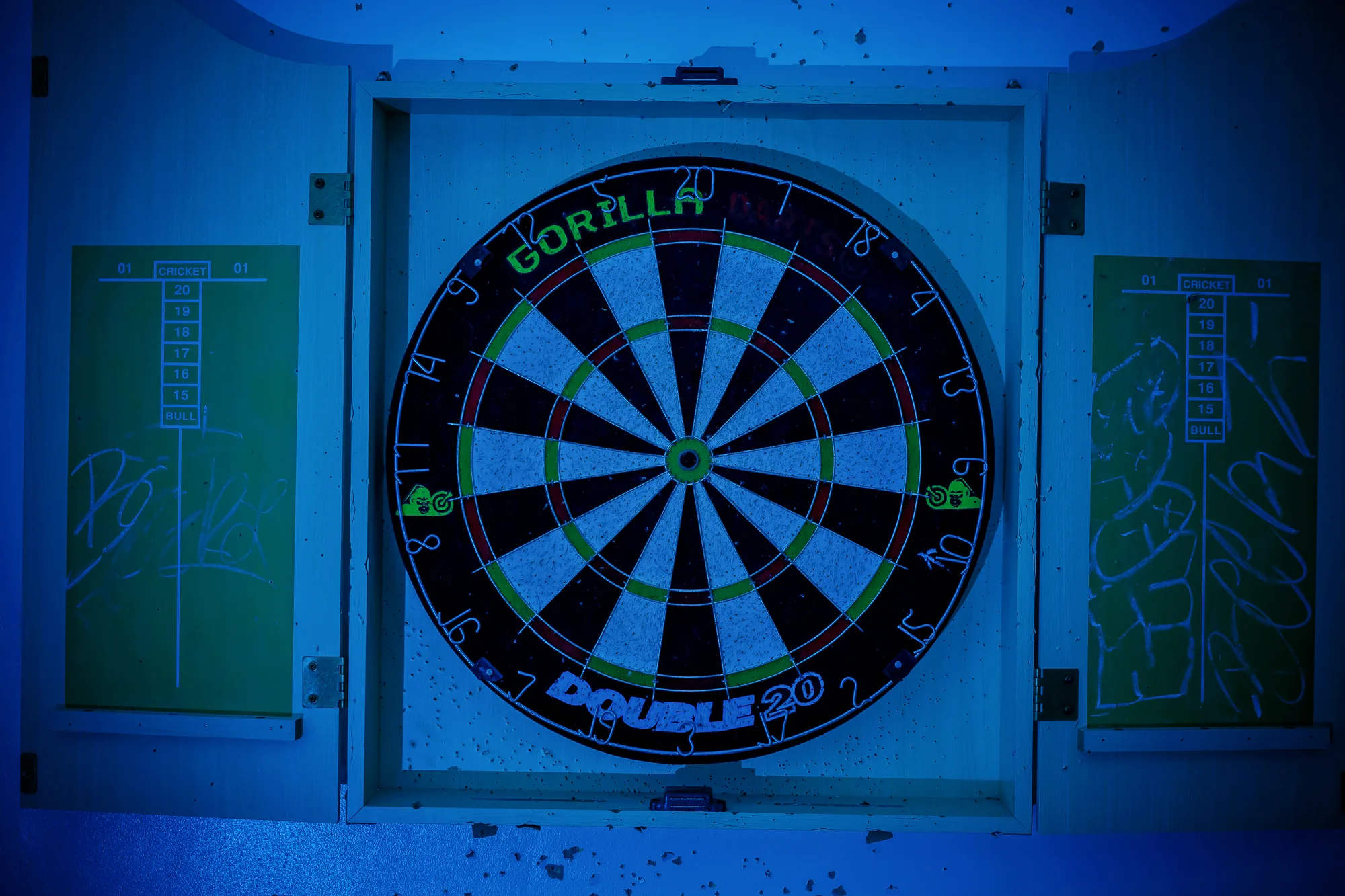 Dartboard at the bar